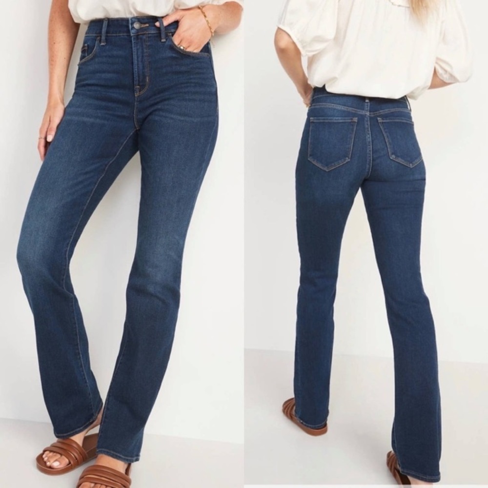 Old Navy Kicker Boot Cut High Rise Jeans 6P